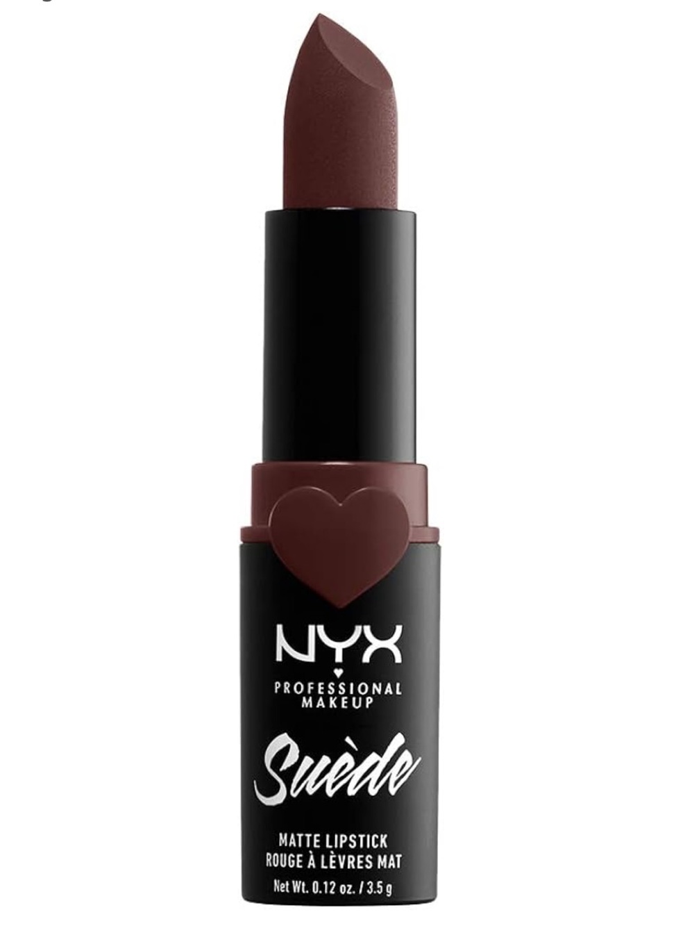 NYX PROFESSIONAL MAKEUP Suede Matte Lipstick, Vegan Formula - Cold Brew